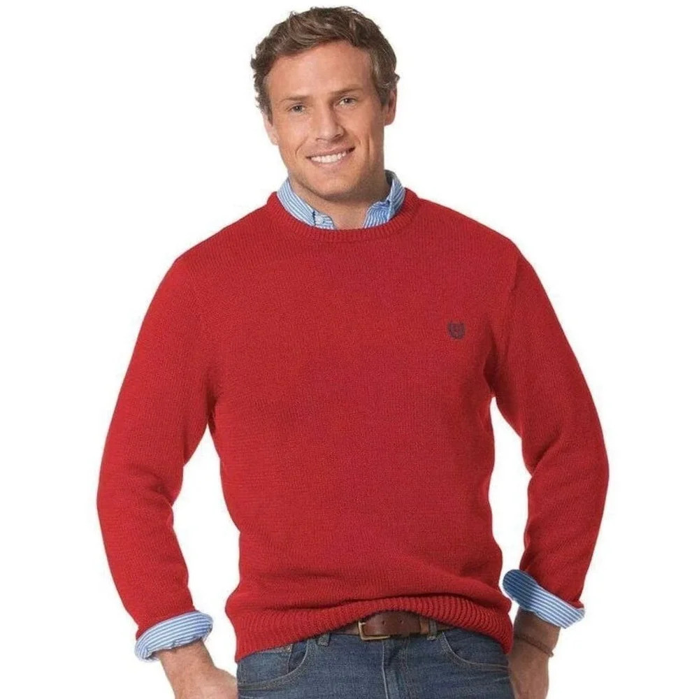 NWT CHAPS Ralph Lauren Men's Crest Knit Sweater Size Small
